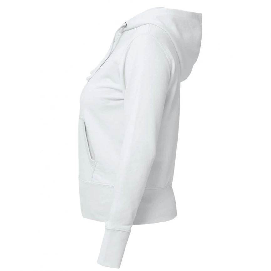 Толстовка женская Hooded Full Zip белая, размер XS фото 2