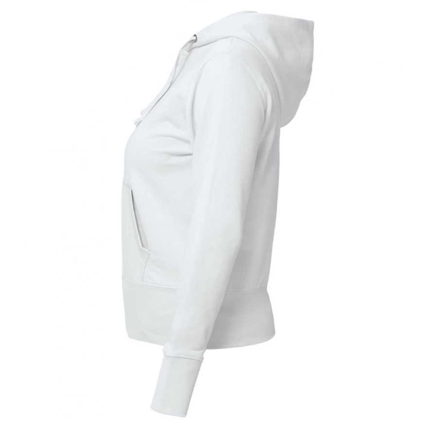 Толстовка женская Hooded Full Zip белая, размер M фото 2