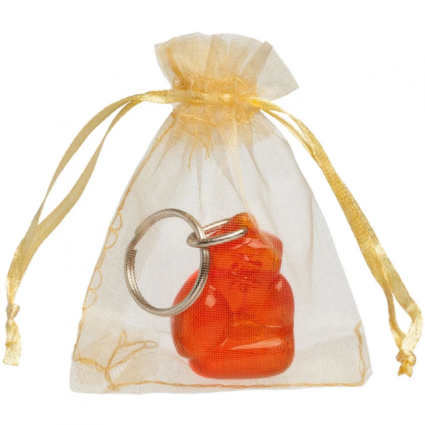 Брелок Fight, оранжевый, прозрачный фото 4