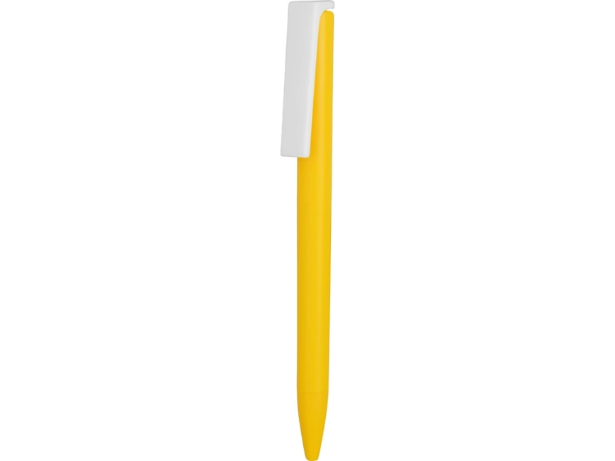 Ручка пластиковая шариковая Fillip, желтый/белый фото 2