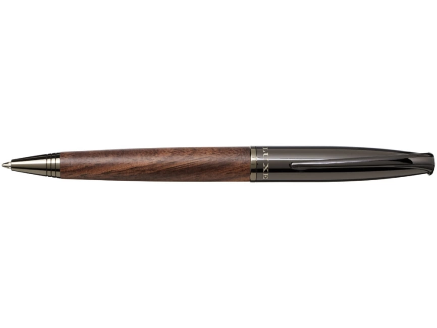 Шариковая ручка с деревянным корпусом Loure, черный/коричневый фото 2