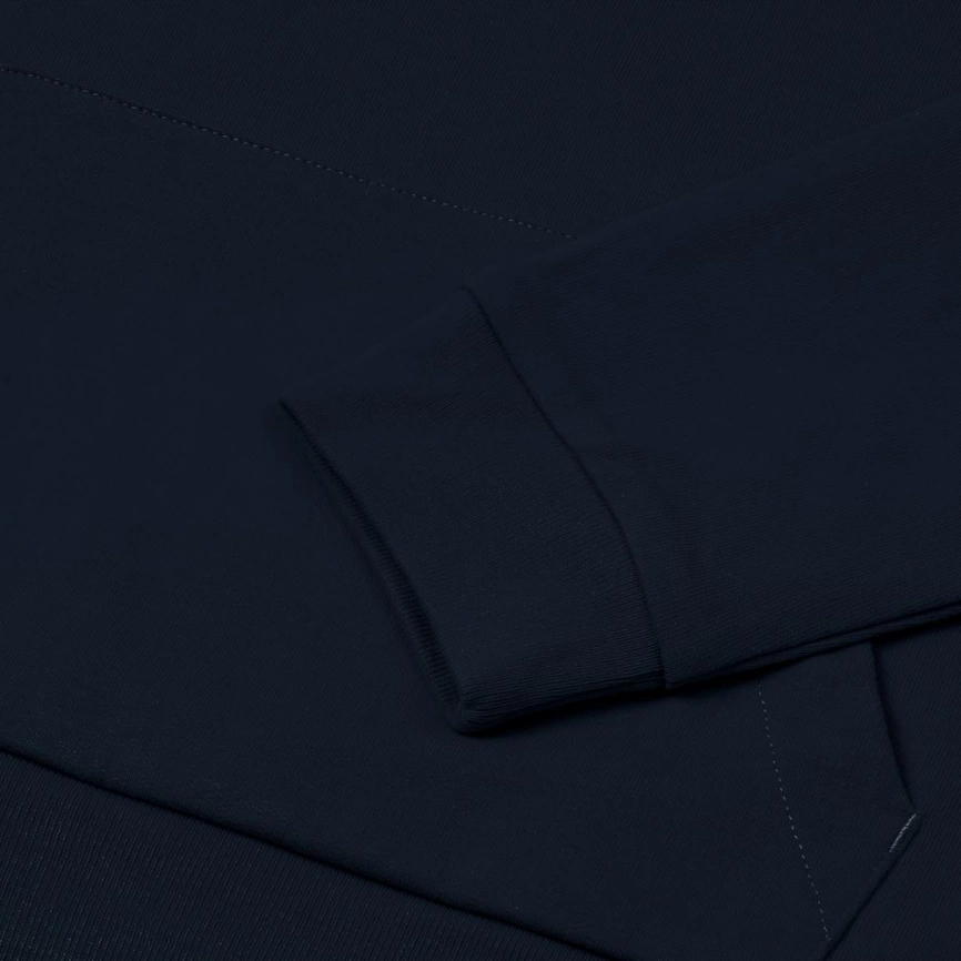 Толстовка на молнии с капюшоном Unit Siverga Heavy темно-синяя, размер S фото 12