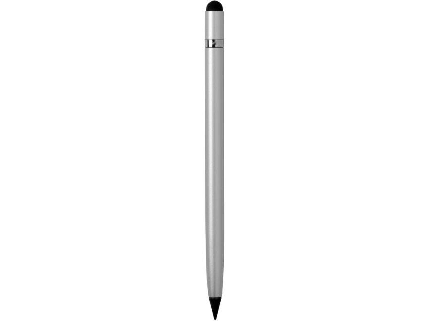 Вечный карандаш Eternal со стилусом и ластиком, серебристый фото 2