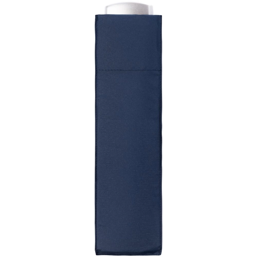 Зонт складной Fiber Alu Flach, темно-синий фото 2