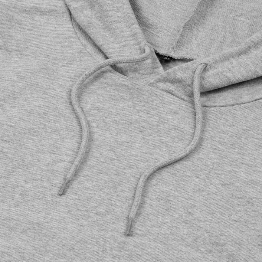 Толстовка с капюшоном унисекс Hoodie, серый меланж, размер S фото 8