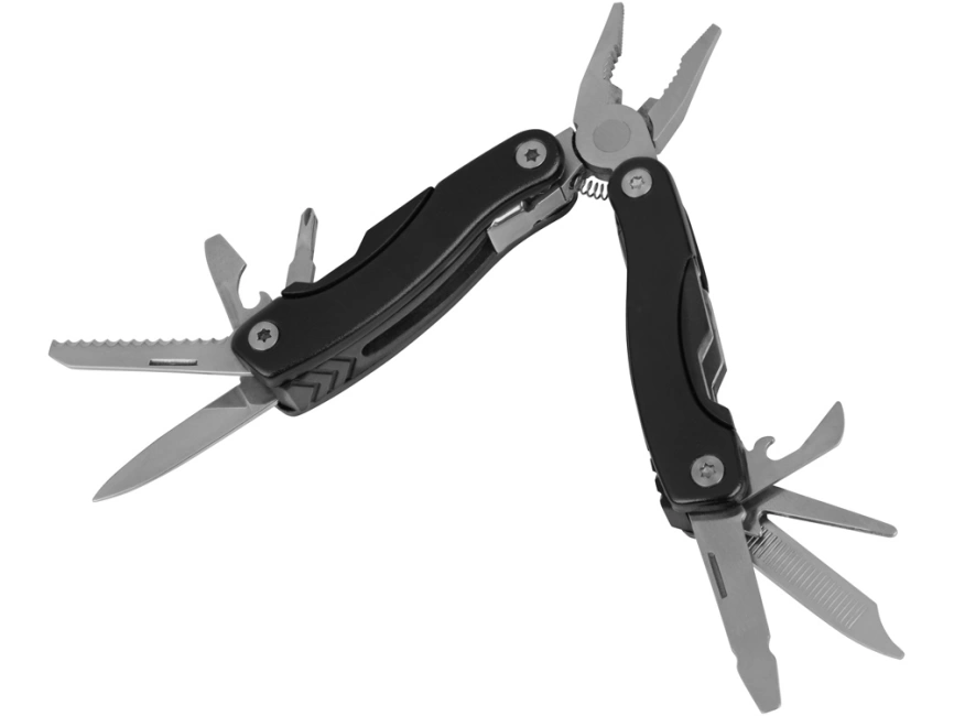 Подарочный набор Scout с многофункциональным ножом и фонариком, черный фото 3