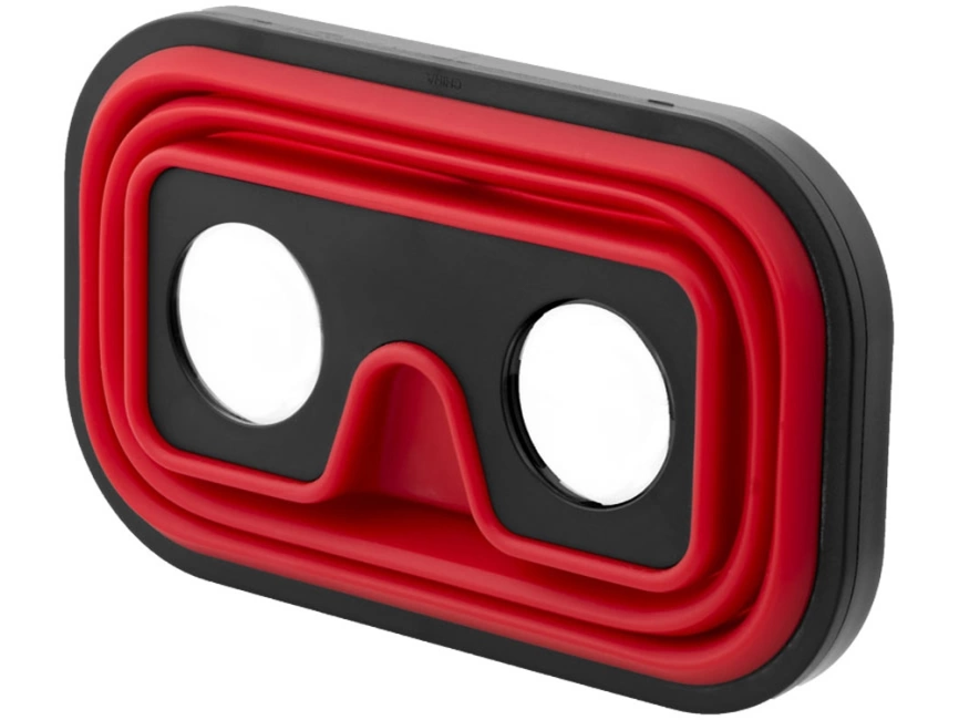 Складные силиконовые очки виртуальной реальности, красный/черный фото 5