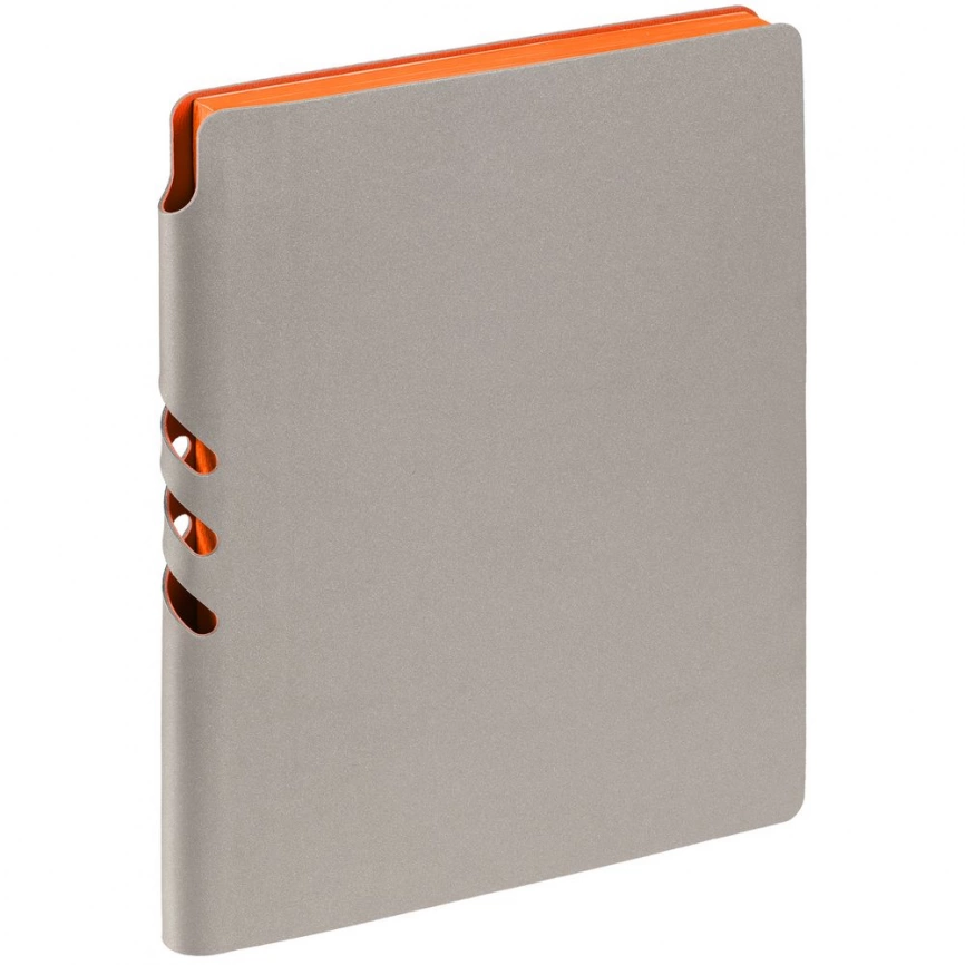 Ежедневник Flexpen, недатированный, серебристо-оранжевый фото 1