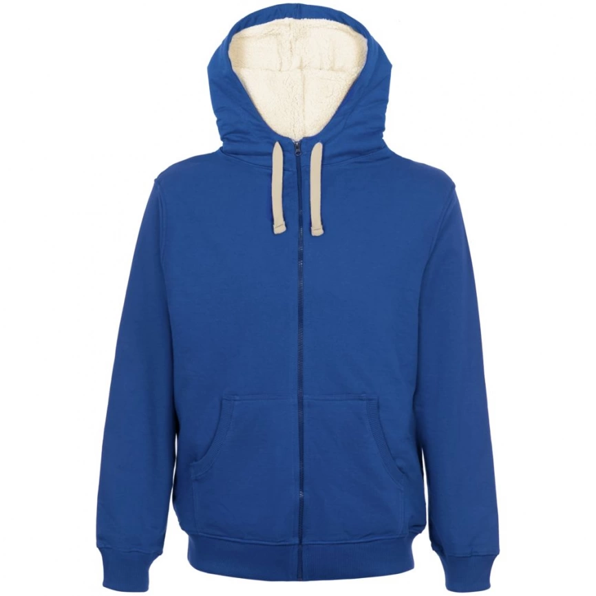 Толстовка на молнии Kulonga Sherpa, ярко-синяя, размер L фото 1