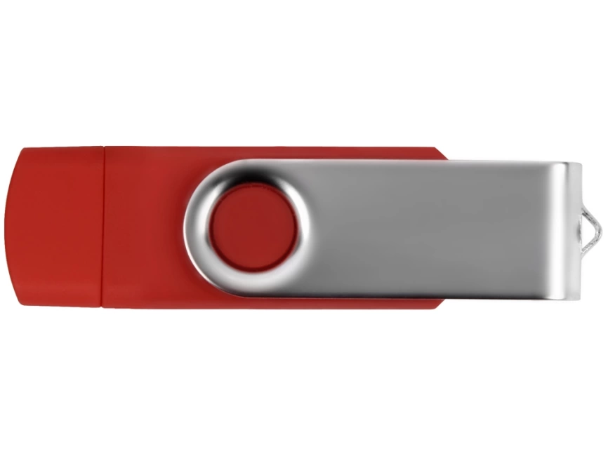 USB/micro USB-флешка 2.0 на 16 Гб Квебек OTG, красный фото 4