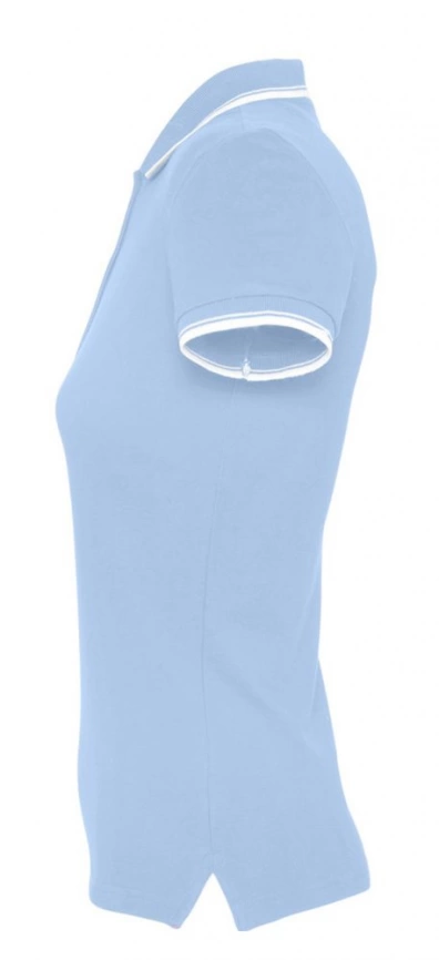 Рубашка поло женская Practice women 270 голубая с белым, размер XL фото 3