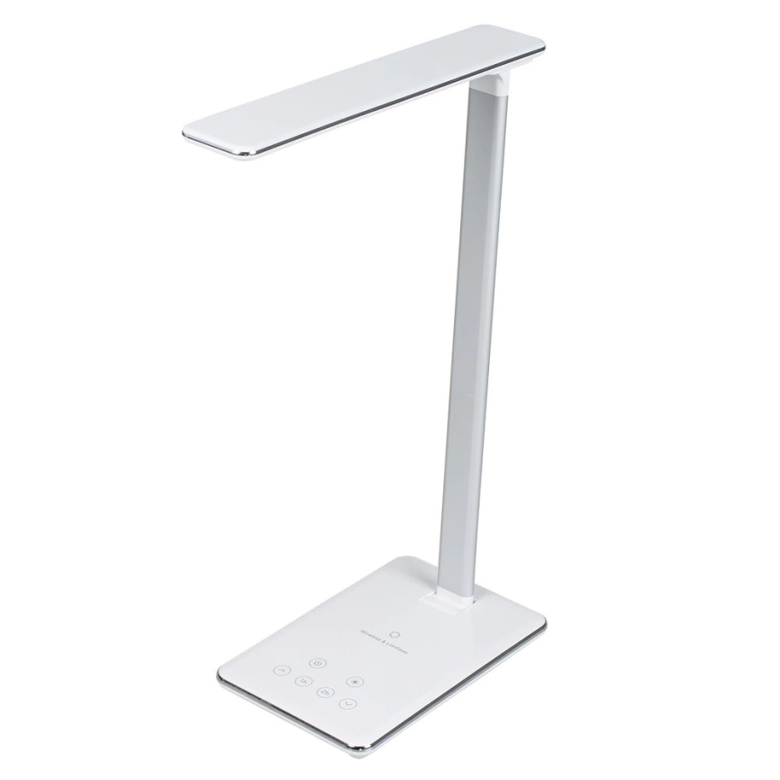 Настольная лампа с беспроводной зарядкой Power Spot, белая фото 2