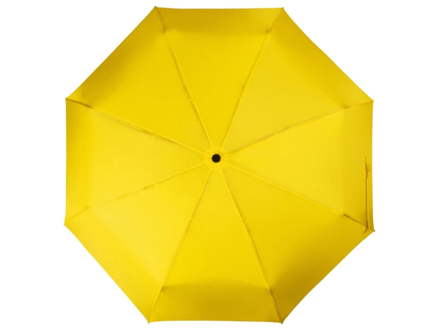 Зонт складной Columbus, механический, 3 сложения, с чехлом, желтый фото 5