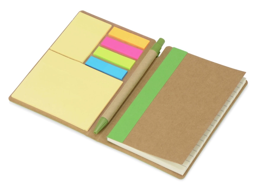 Набор стикеров Write and stick с ручкой и блокнотом, зеленое яблоко фото 2