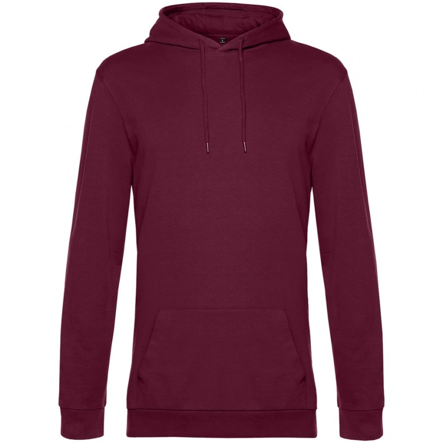 Толстовка с капюшоном унисекс Hoodie, бордовая, размер M фото 1