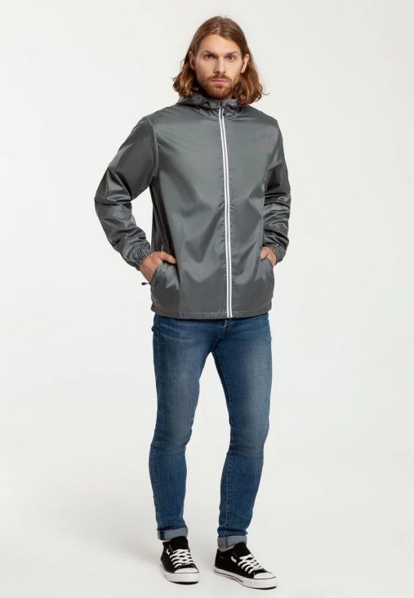 Ветровка мужская Fastplant серая, размер S фото 10