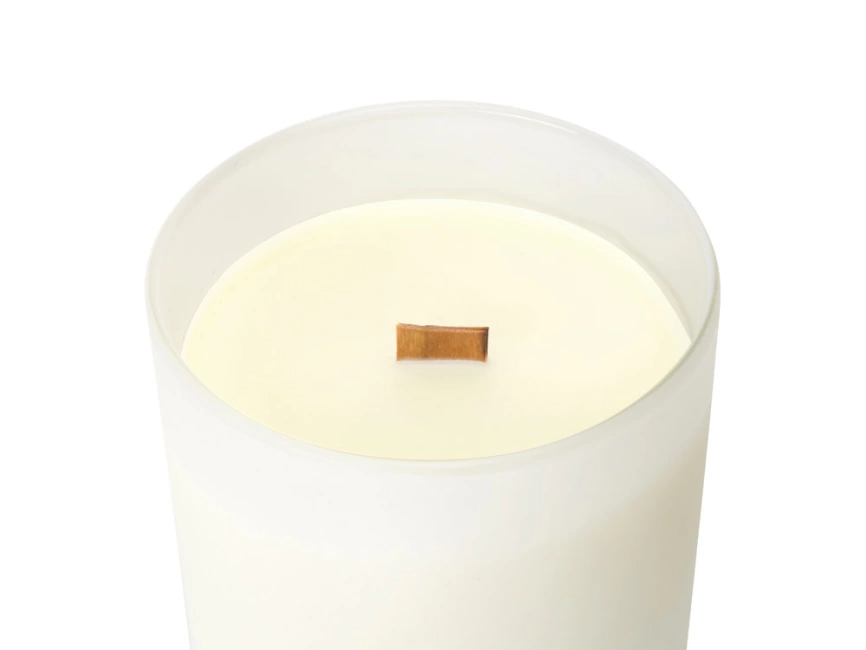 Свеча соевая ароматическая в стекле Niort, белая фото 3