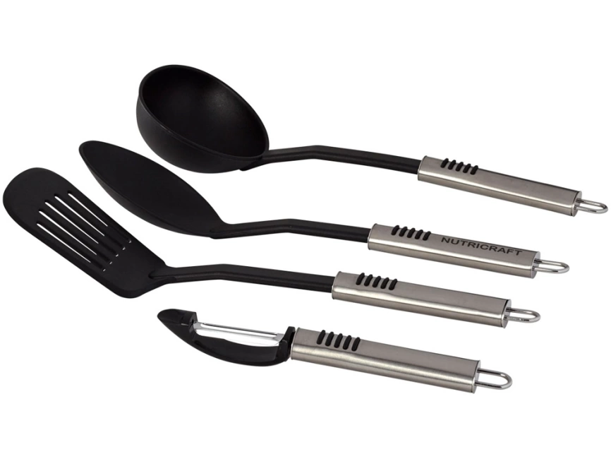Набор кухонных предметов со стальными ручками Paul Bocuse из 4 предметов, черный фото 7