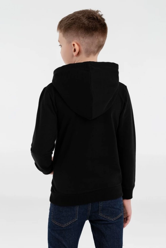 Толстовка с капюшоном детская Kirenga Kids, черная, 8 лет фото 5