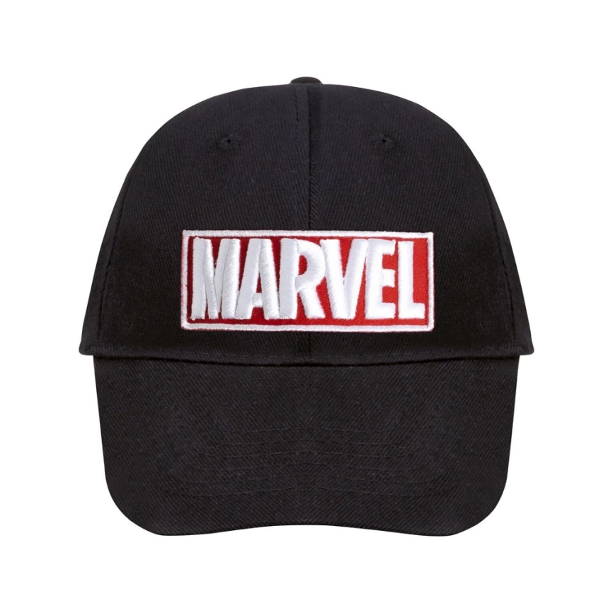 Бейсболка с вышивкой Marvel, черная фото 1