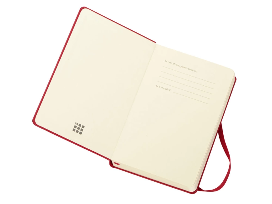 Ежедневник Moleskine Classic (2022), Pocket (9х14), красный, твердая обложка фото 2