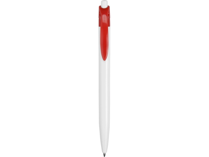 Ручка шариковая Какаду, белая с красным фото 2
