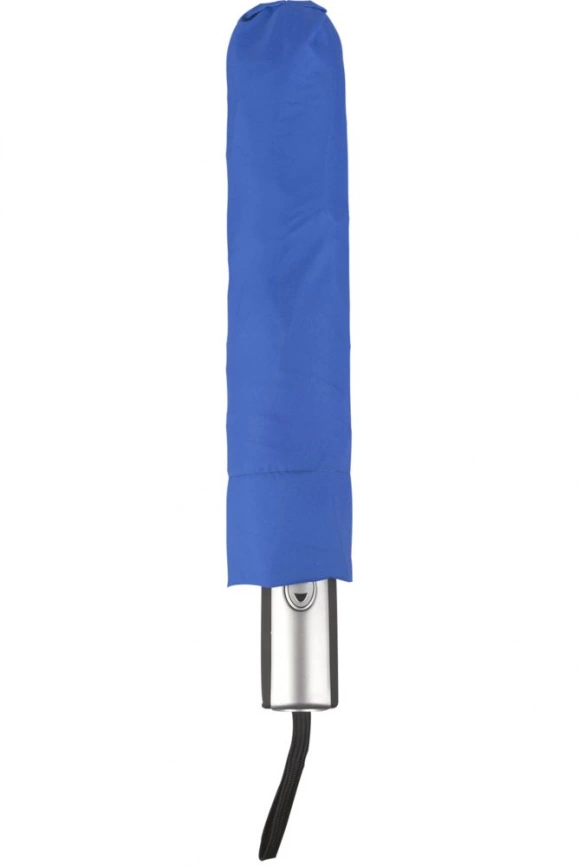 Зонт складной Unit Fiber с большим куполом, ярко-синий фото 3