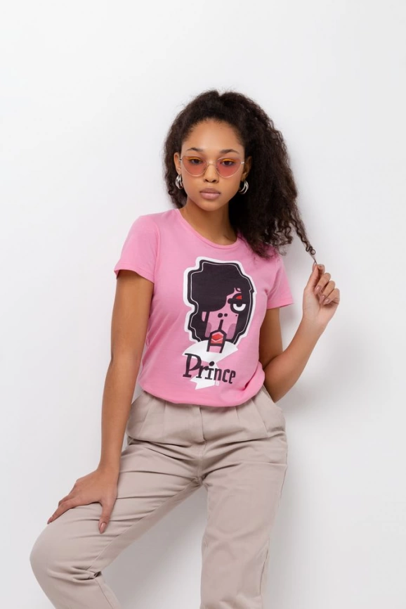 Футболка женская «Меламед. Prince», розовая, размер XXL фото 6