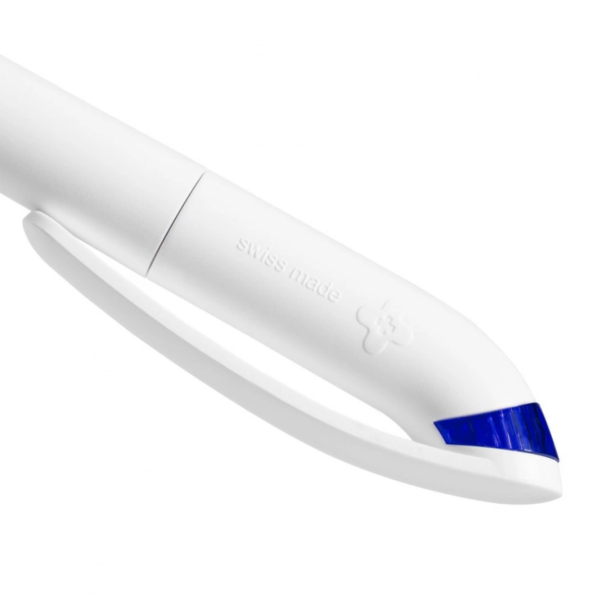 Ручка шариковая Beo Sport, белая с синим фото 7