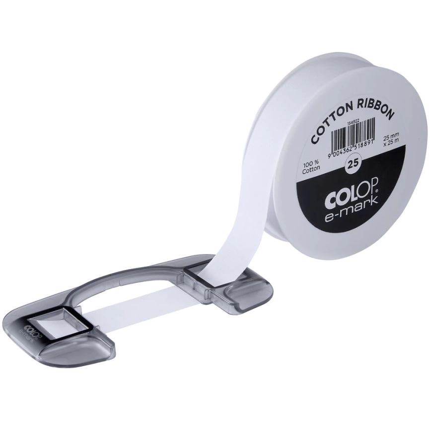 Лента Colop E-mark 25, белая фото 2