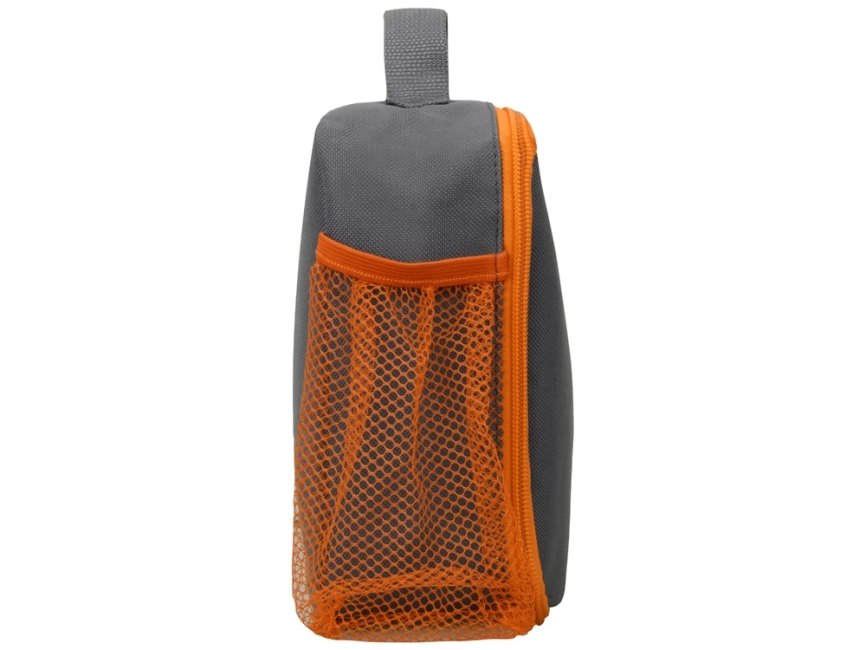 Изотермическая сумка-холодильник Breeze для ланч-бокса, серый/оранжевый фото 6
