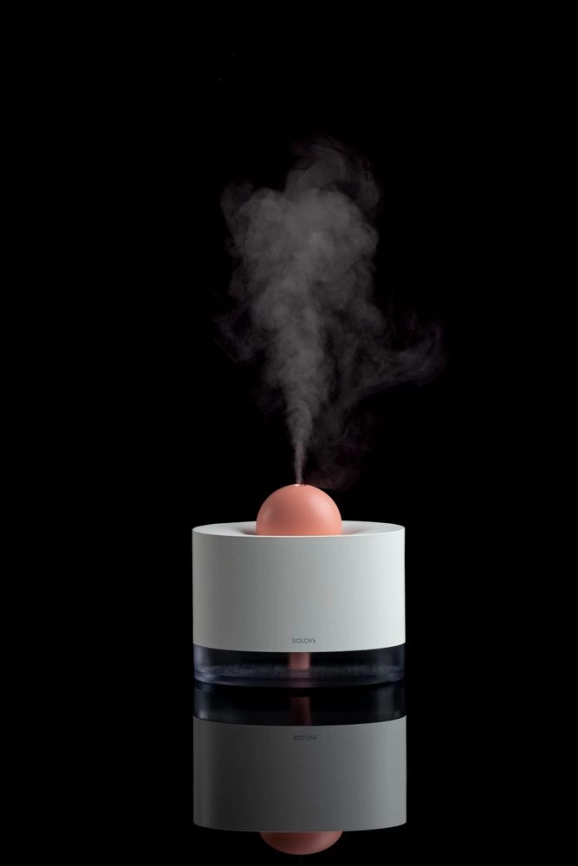 Увлажнитель воздуха H5, белый с коралловым фото 5