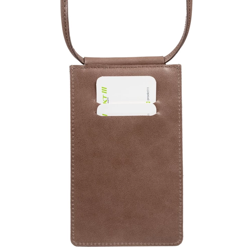 Сумочка для телефона Apache, коричневая (какао) фото 4