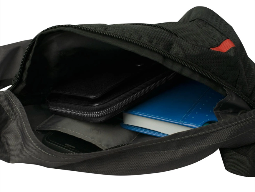 Рюкзак SWISSGEAR с одним плечевым ремнем, 25x15x45 см, 7 л, черный/серый фото 5