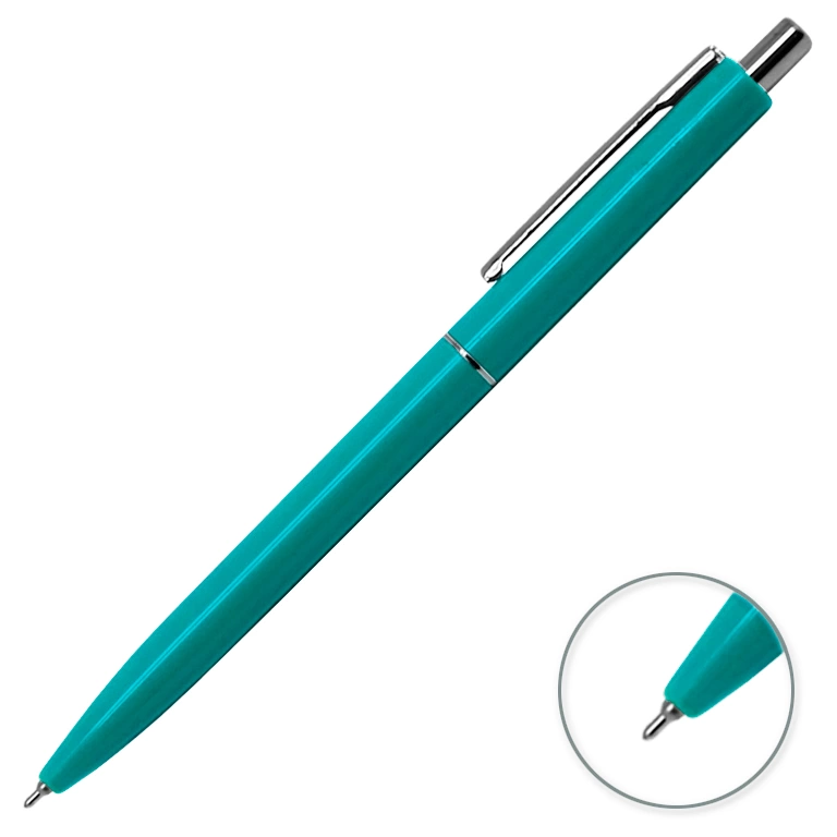 Ручка шариковая, пластик, бирюзовый/серебро, Best Point фото 1