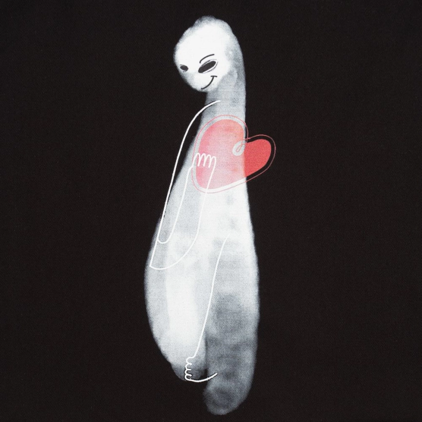 Холщовая сумка Ghost of Love, черная фото 4