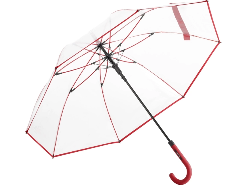 Зонт 7112 AC regular umbrella FARE® Pure  transparent-red фото 1