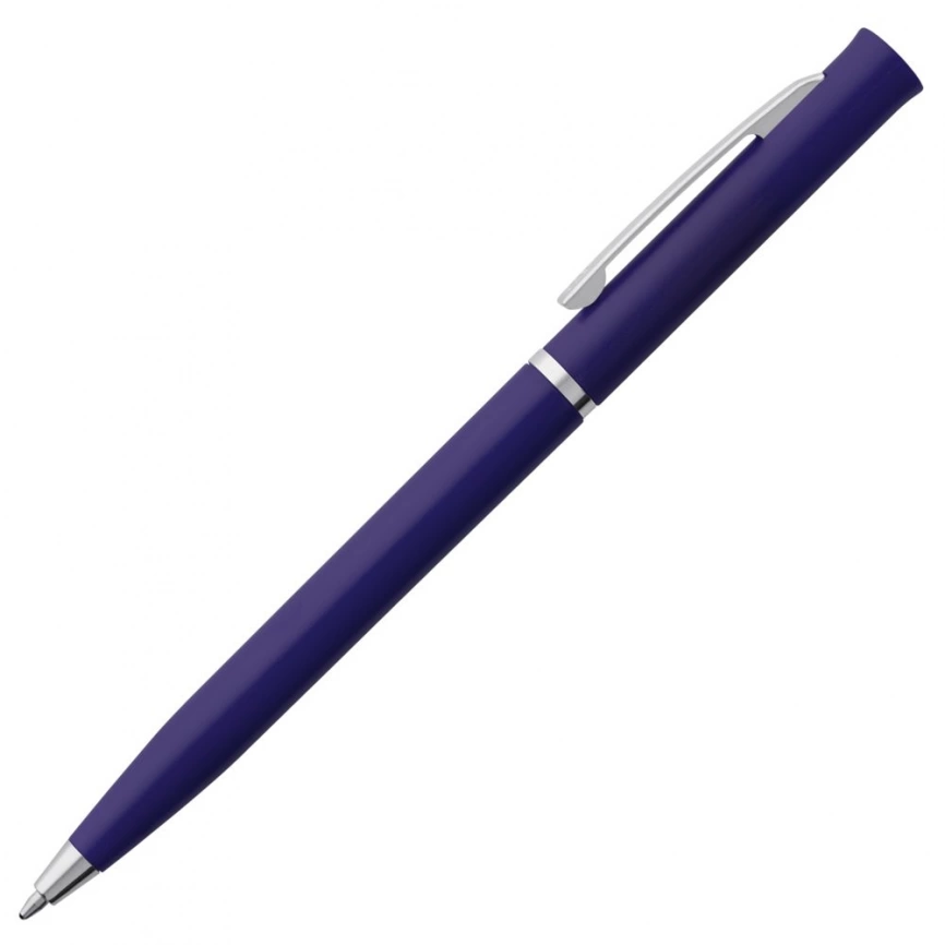 Ручка шариковая Euro Chrome, синяя фото 2