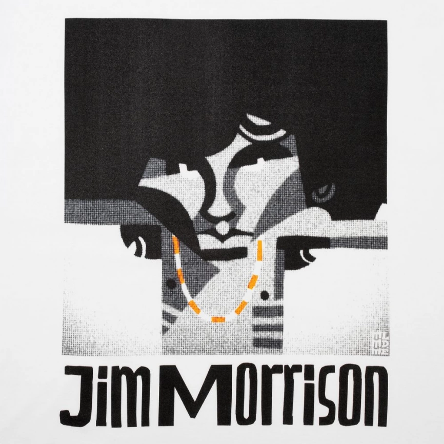 Футболка «Меламед. Jim Morrison», белая, размер XXL фото 3