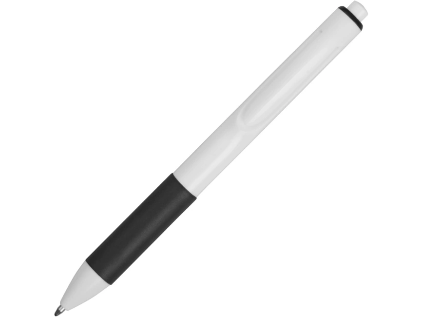 Ручка пластиковая шариковая Band, белый/черный фото 2