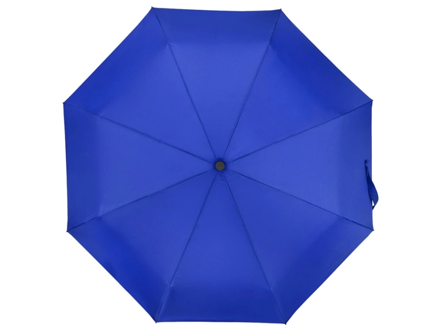 Зонт складной Cary, полуавтоматический, 3 сложения, с чехлом, темно-синий фото 6