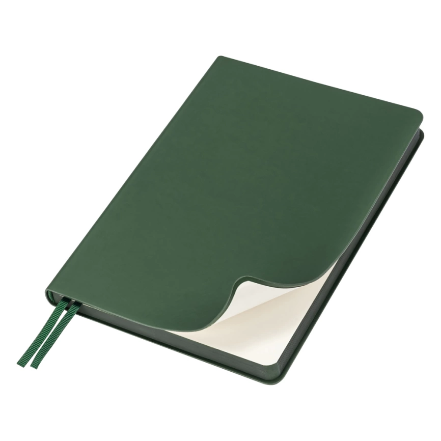 Ежедневник Flexy Soft А5, зеленый, недатированный, в гибкой обложке фото 1