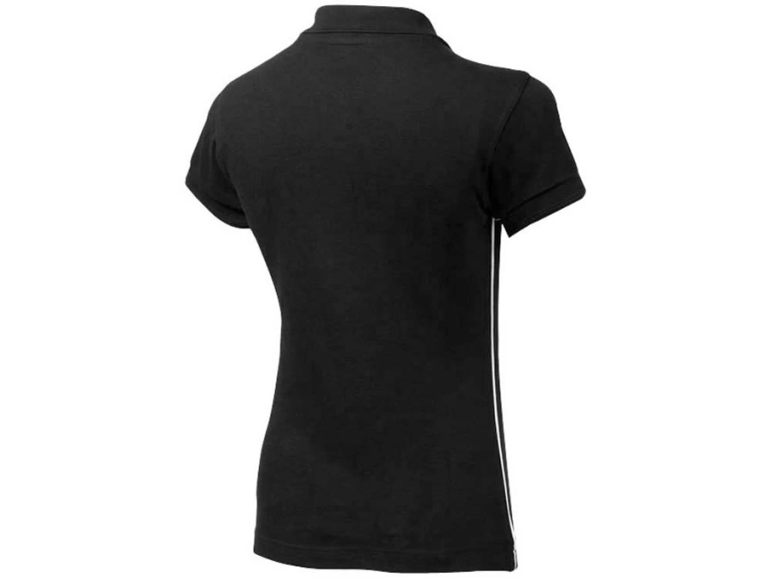Рубашка поло Backhand женская, черный/белый фото 2
