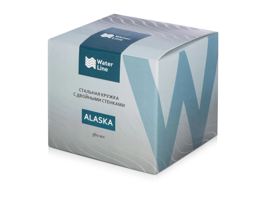 Кружка стальная Alaska с крышкой слайдером, powder coating, черный фото 8