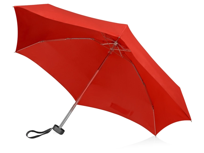 Зонт складной Frisco, механический, 5 сложений, в футляре, красный фото 6