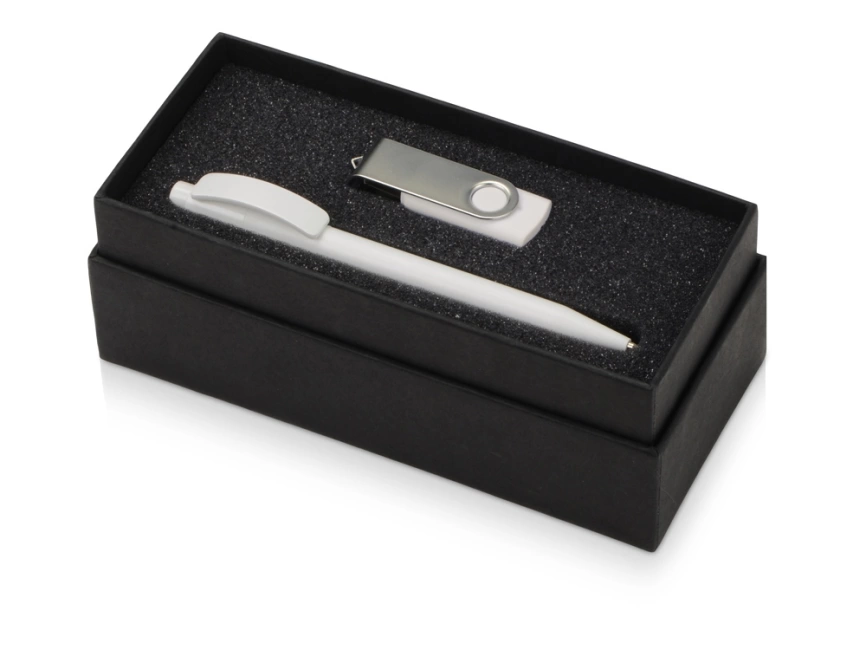 Подарочный набор Uma Memory с ручкой и флешкой, белый фото 2