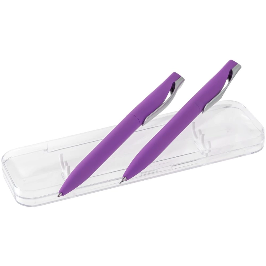 Набор Pin Soft Touch: ручка и карандаш, фиолетовый фото 1