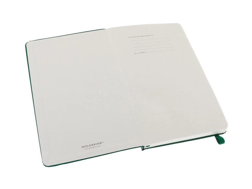 Записная книжка Moleskine Classic (в линейку) в твердой обложке, Large (13х21см), зеленый фото 2