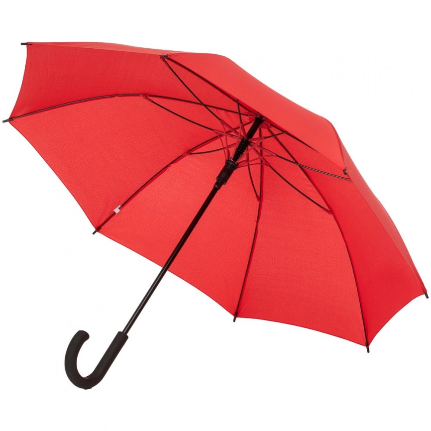 Зонт-трость с цветными спицами Bespoke, красный фото 1