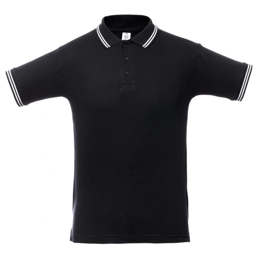 Рубашка поло Virma Stripes, черная, размер XL фото 1